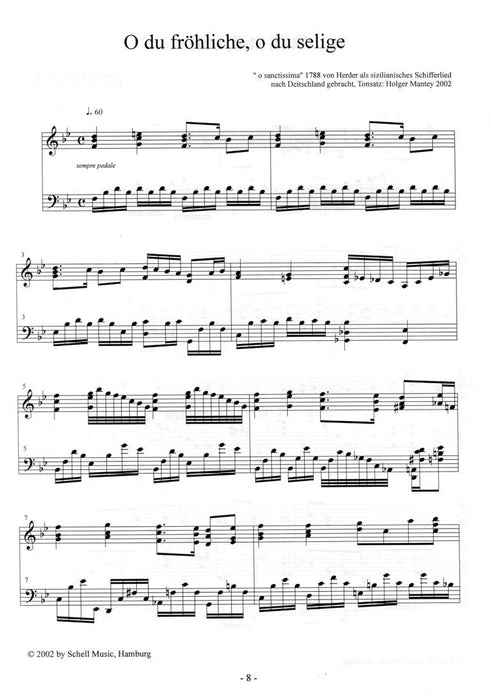 Weihnachtliche Impressionen für Jazzpiano