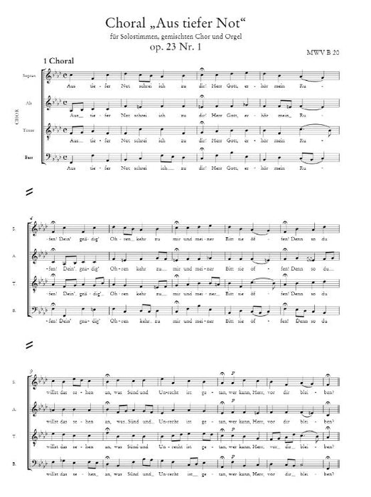 Leipziger Ausgabe der Werke von Felix Mendelssohn Bartholdy VI / 2 Serie VI (Geistliche Vokalwerke) – Band 2: Geistliche Werke für Chor (oder Solostimmen mit Chor) und Orgel bzw. Basso continuo VI / 2