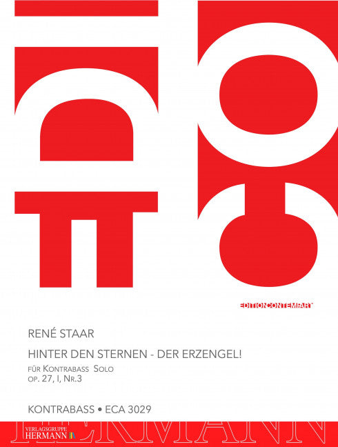 Hinter den Sternen - der Erzengel! op. 27, I, Nr.3 für Kontrabass  Solo op. 27, I, Nr.3
