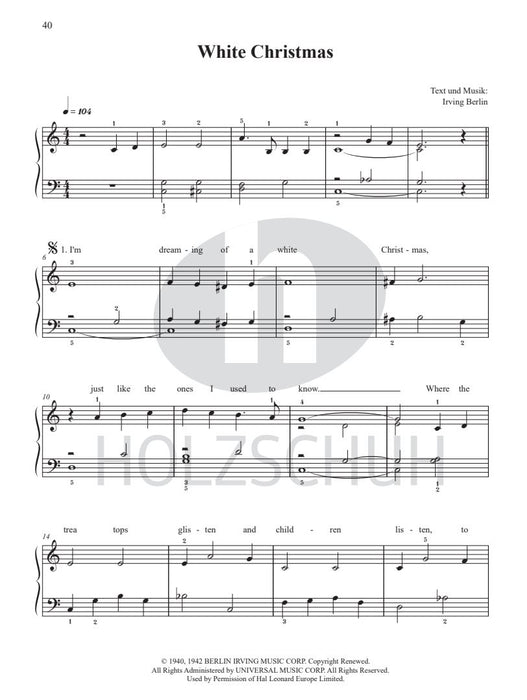 Weihnachtslieder aus aller Welt - Klavier leicht