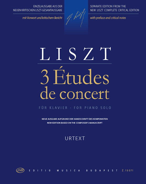 Liszt Ferenc: 3 Études de concert