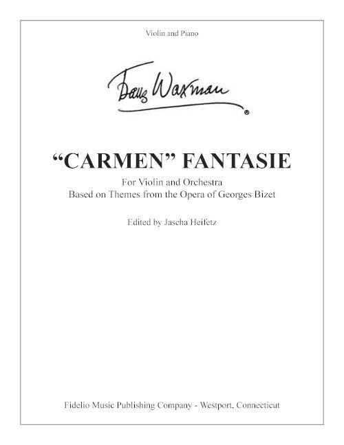 Franz Waxman: Carmen Fantasie - reduction for violin and piano