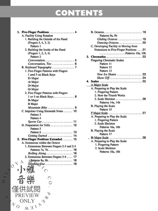 The Music Tree: Keyboard Technic, Part 4 鍵盤樂器 | 小雅音樂 Hsiaoya Music