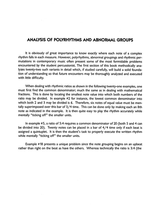 Polyrhythmic Studies for Snare Drum 節奏 鼓 | 小雅音樂 Hsiaoya Music