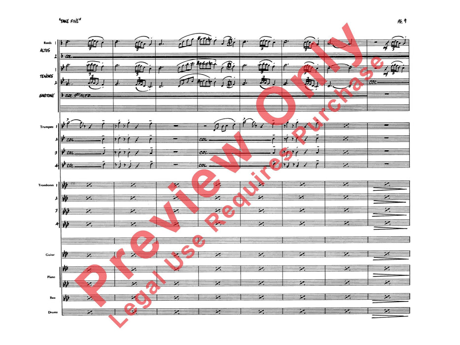 Take Five 總譜 | 小雅音樂 Hsiaoya Music