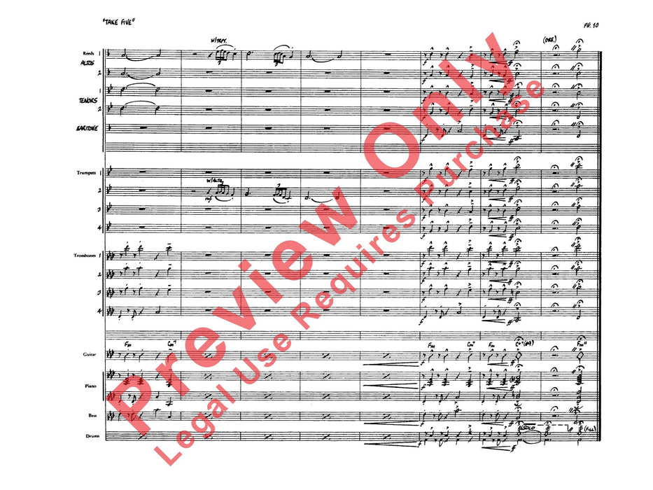 Take Five 總譜 | 小雅音樂 Hsiaoya Music