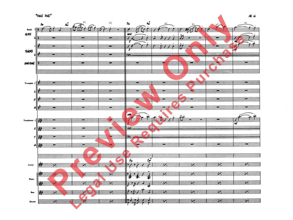 Take Five 總譜 | 小雅音樂 Hsiaoya Music