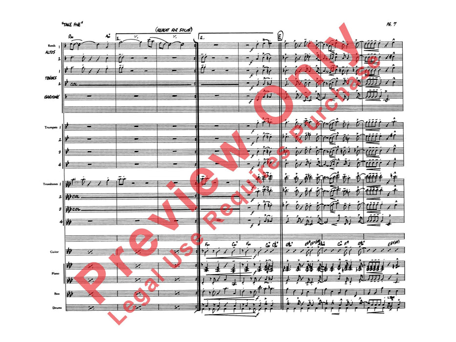 Take Five 總譜 | 小雅音樂 Hsiaoya Music