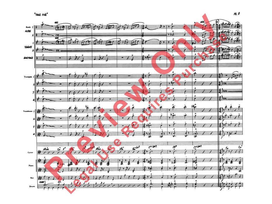 Take Five 總譜 | 小雅音樂 Hsiaoya Music