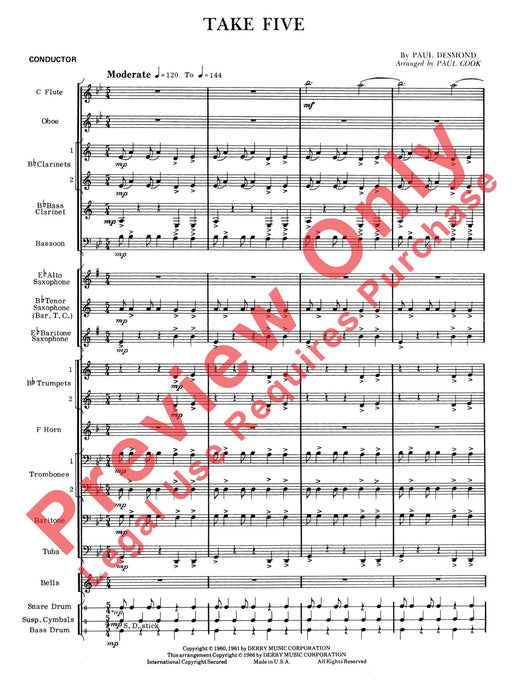 Take Five 總譜 | 小雅音樂 Hsiaoya Music