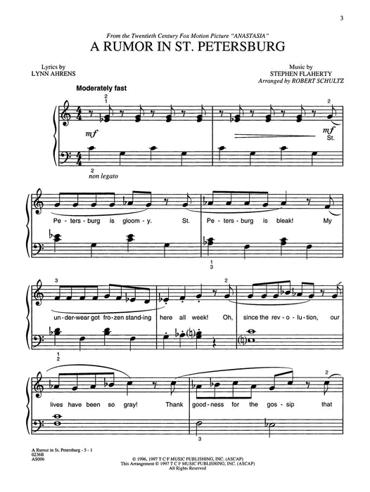 Anastasia, Selections from | 小雅音樂 Hsiaoya Music