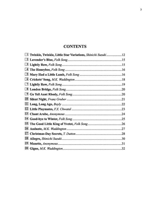 Suzuki Harp School Harp Part, Volume 1 豎琴豎琴 | 小雅音樂 Hsiaoya Music