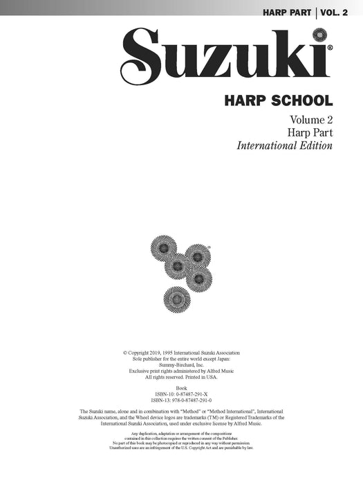 Suzuki Harp School Harp Part, Volume 2 豎琴豎琴 | 小雅音樂 Hsiaoya Music