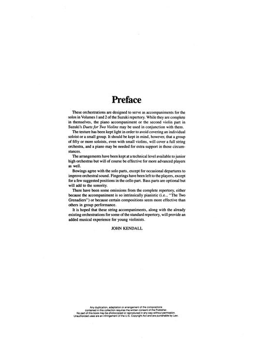 String Orchestra Accompaniments to Solos from Volumes 1 & 2 弦樂團伴奏 獨奏 | 小雅音樂 Hsiaoya Music