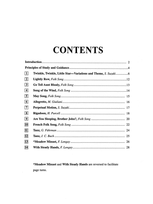 Suzuki Guitar School Guitar Acc., Volume 1 (Revised) 吉他 | 小雅音樂 Hsiaoya Music