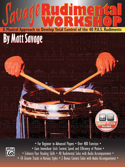 Savage Rudimental Workshop A Musical Approach to Develop Total Control of the 40 P.A.S. Rudiments | 小雅音樂 Hsiaoya Music