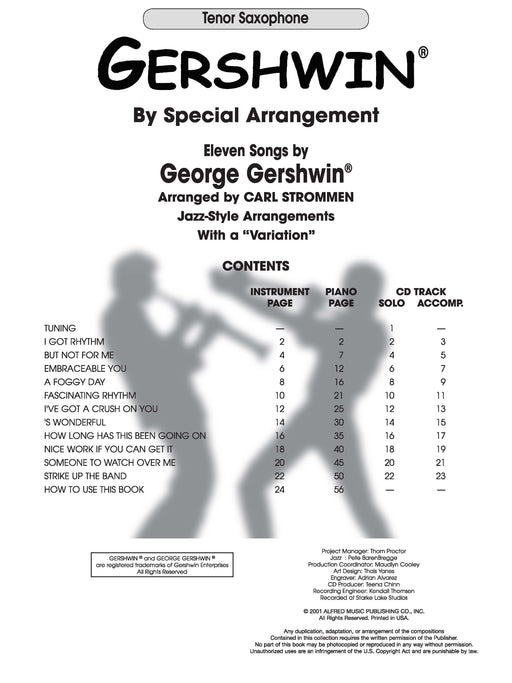 Gershwin® by Special Arrangement Jazz-Style Arrangements with a "Variation" 蓋希文 編曲風格 詠唱調 | 小雅音樂 Hsiaoya Music