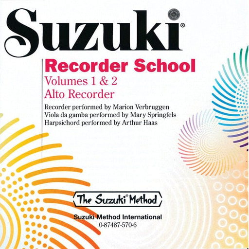 Suzuki Recorder School (Alto Recorder) CD, Volume 1 & 2 中音 | 小雅音樂 Hsiaoya Music