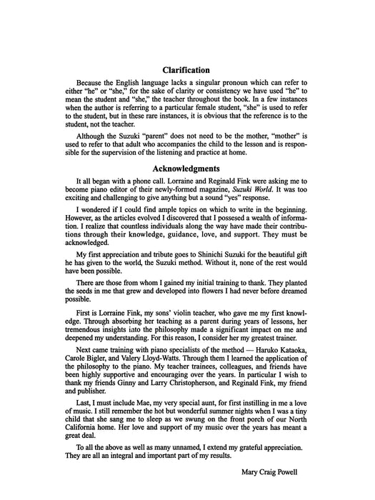 Focus on Suzuki® Piano Creative and Effective Ideas for Teachers and Parents 鋼琴 | 小雅音樂 Hsiaoya Music