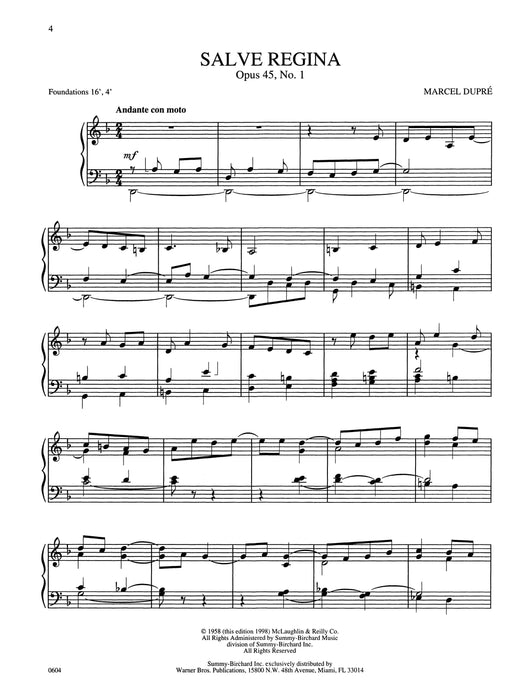 Eight Short Preludes on Gregorian Themes for Organ, Opus 45 前奏曲 管風琴 作品 | 小雅音樂 Hsiaoya Music