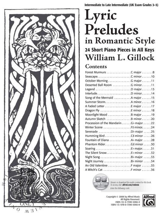 Lyric Preludes in Romantic Style 24 Short Piano Pieces in All Keys 前奏曲 風格 鋼琴 小品 | 小雅音樂 Hsiaoya Music