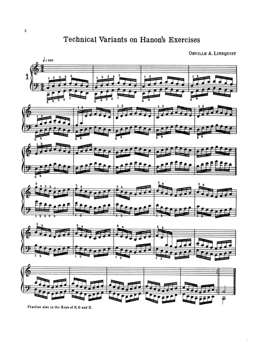 Technical Variants on Hanon's Exercises for Piano 詠唱調 練習曲 鋼琴 | 小雅音樂 Hsiaoya Music