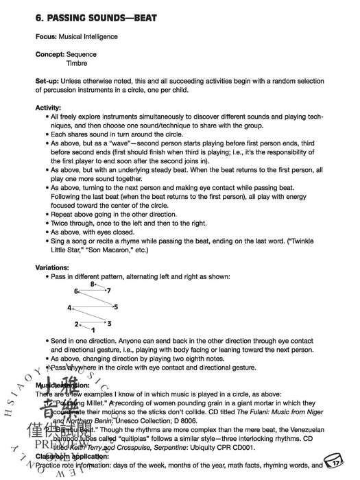Sound Ideas Activities for the Percussion Circle 擊樂器 | 小雅音樂 Hsiaoya Music