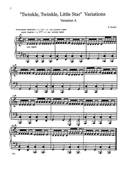 Suzuki Piano Ensemble Music, Volume 1 for Piano Duet Second Piano Accompaniments 鋼琴 四手聯彈 鋼琴 伴奏 | 小雅音樂 Hsiaoya Music