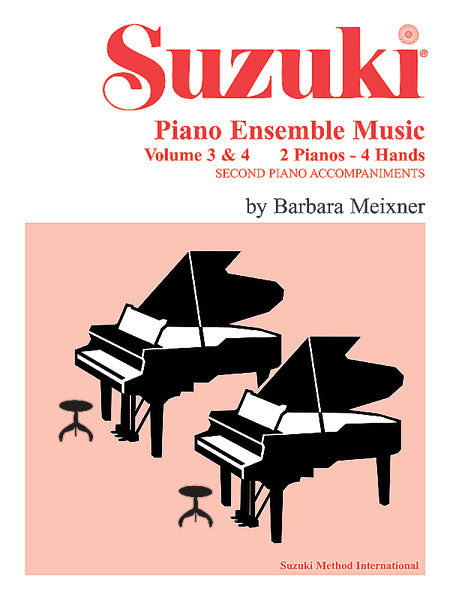 Suzuki Piano Ensemble Music, Volumes 3 & 4 for Piano Duo Second Piano Accompaniments 鋼琴 二重奏 鋼琴 伴奏 | 小雅音樂 Hsiaoya Music