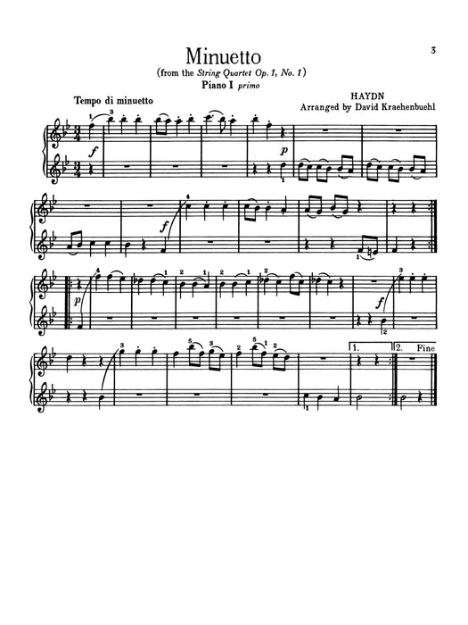 Minuetto from String Quartet, Opus 1, No. 1 海頓 小步舞曲 弦樂四重奏作品 | 小雅音樂 Hsiaoya Music