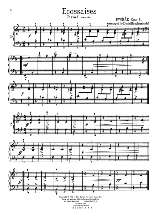 Ecossaises, Opus 41 德弗札克 埃柯賽斯舞曲 作品 | 小雅音樂 Hsiaoya Music