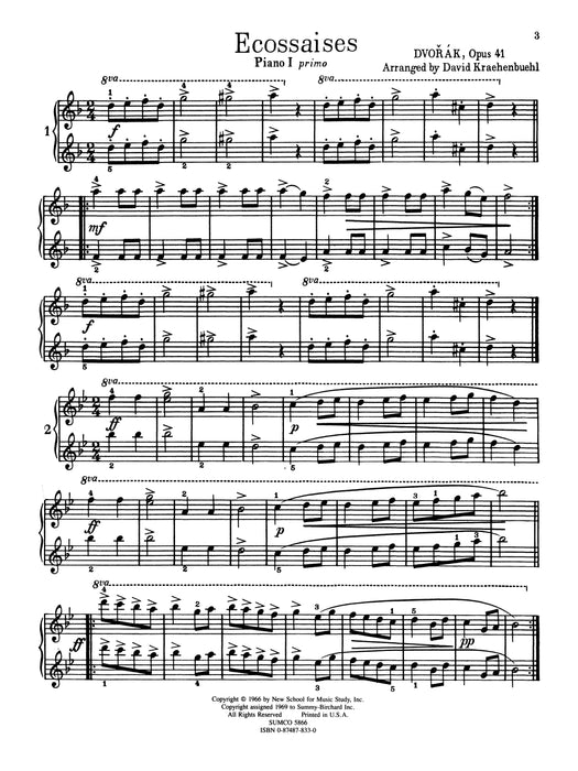 Ecossaises, Opus 41 德弗札克 埃柯賽斯舞曲 作品 | 小雅音樂 Hsiaoya Music