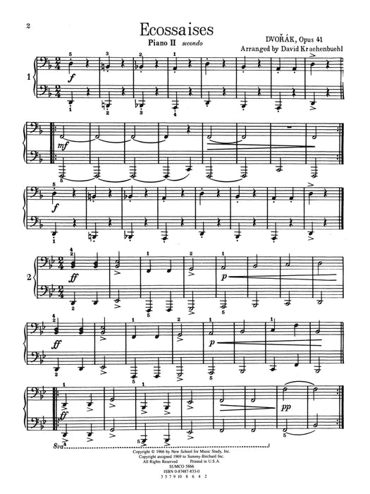 Ecossaises, Opus 41 德弗札克 埃柯賽斯舞曲 作品 | 小雅音樂 Hsiaoya Music