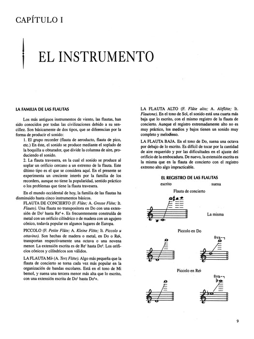 El Arte de Tocar la Flauta The Art of Flute Playing - Spanish language edition 長笛 | 小雅音樂 Hsiaoya Music