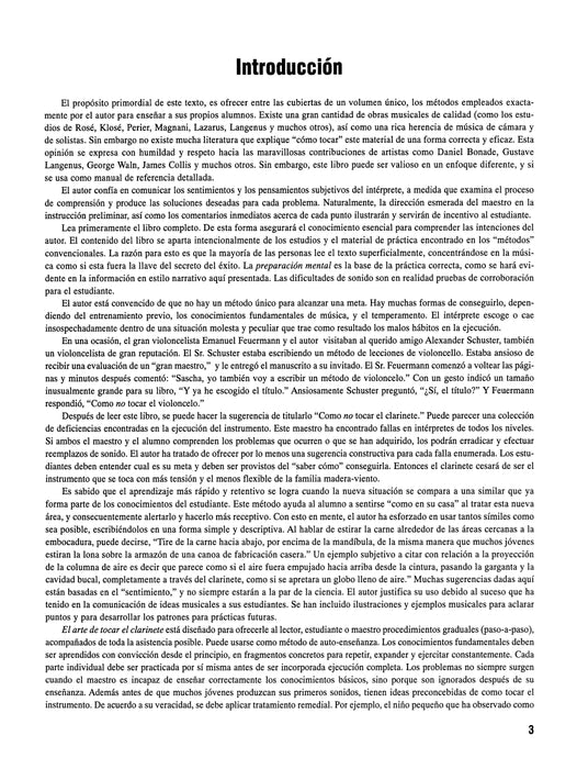 El Arte de Tocar el Clarinete The Art of Clarinet Playing - Spanish language edition 豎笛 | 小雅音樂 Hsiaoya Music