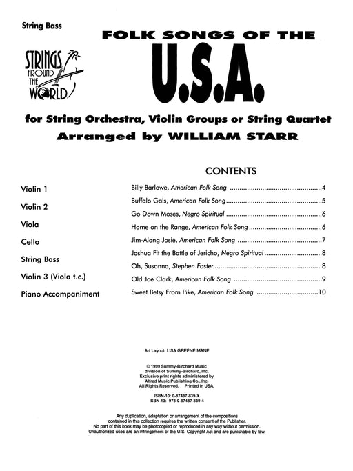 Strings Around the World: Folk Songs of the U.S.A. 弦樂 民謠 | 小雅音樂 Hsiaoya Music
