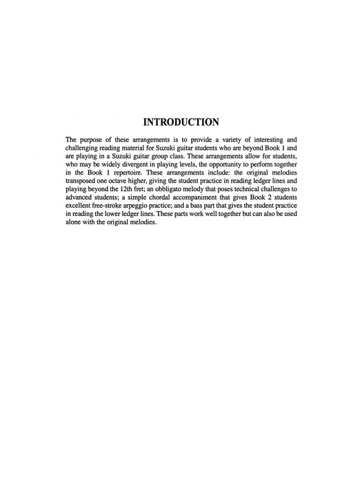 Suzuki Ensembles for Guitar, Volume 1 吉他 | 小雅音樂 Hsiaoya Music