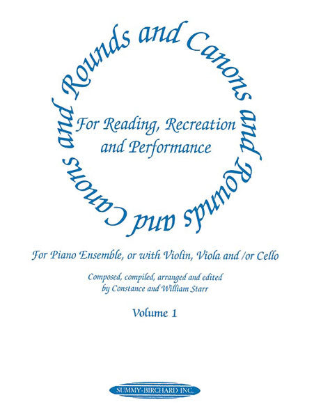 Rounds and Canons for Reading, Recreation and Performance, Piano Ensemble, Volume 1 for Piano Ensemble, or with Violin, Viola and/or Cello 卡農曲 鋼琴 小提琴 中提琴 大提琴 | 小雅音樂 Hsiaoya Music