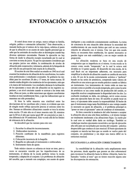 El Arte de Tocar el Saxofón The Art of Saxophone Playing - Spanish language edition 薩氏管 | 小雅音樂 Hsiaoya Music