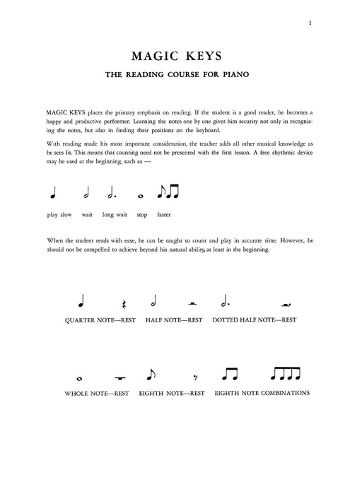 Magic Keys, Book 1 | 小雅音樂 Hsiaoya Music