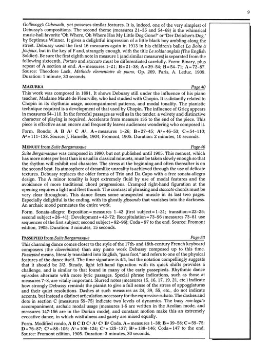 Dances of Debussy Pieces to Play Before His Larger Works 德布西 舞曲 小品 | 小雅音樂 Hsiaoya Music