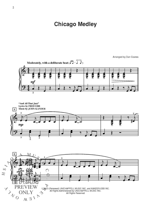 Dan Coates Popular Piano Library: Medleys from Broadway & Medleys from the Movies (Value Pack) 鋼琴 組合曲 百老匯組合曲 | 小雅音樂 Hsiaoya Music