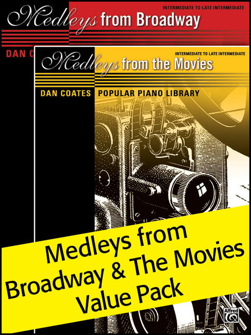 Dan Coates Popular Piano Library: Medleys from Broadway & Medleys from the Movies (Value Pack) 鋼琴 組合曲 百老匯組合曲 | 小雅音樂 Hsiaoya Music