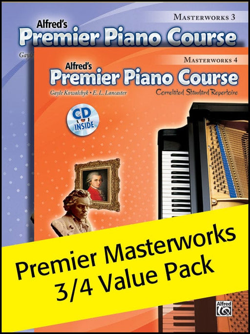 Premier Piano Course, Masterworks 3 & 4 (Value Pack) Correlated Standard Repertoire 鋼琴 | 小雅音樂 Hsiaoya Music