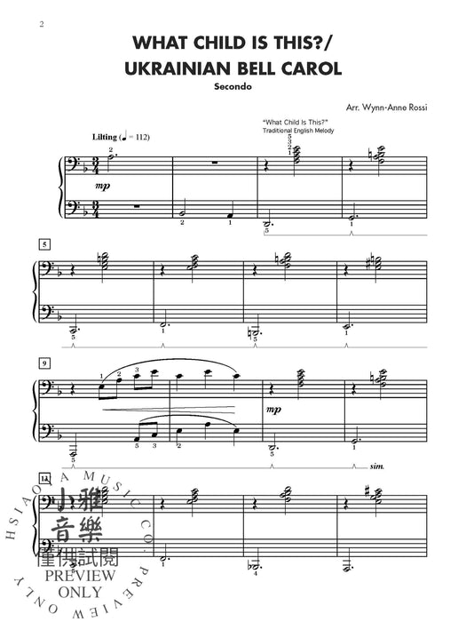 Christmas Medleys for Two, 1-3 (Value Pack) 組合曲 | 小雅音樂 Hsiaoya Music