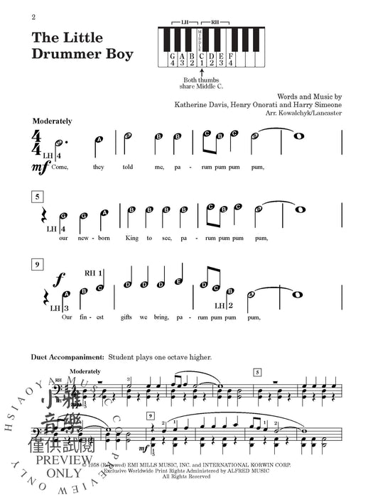 Pre-Reading & First Book of Christmas Praise (Value Pack) Arrangements for Beginning Pianists | 小雅音樂 Hsiaoya Music