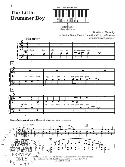 Pre-Reading & First Book of Christmas Praise (Value Pack) Arrangements for Beginning Pianists | 小雅音樂 Hsiaoya Music