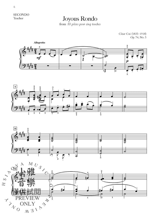Easy Teacher-Student Piano Duets 1-3 (Value Pack) 鋼琴 二重奏 | 小雅音樂 Hsiaoya Music