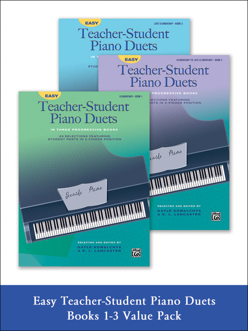 Easy Teacher-Student Piano Duets 1-3 (Value Pack) 鋼琴 二重奏 | 小雅音樂 Hsiaoya Music