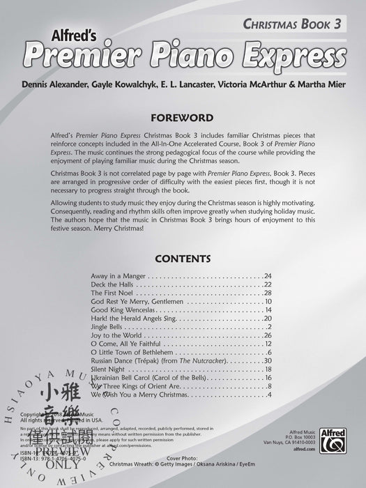 Premier Piano Express Christmas, Books 3 & 4 (Value Pack) 鋼琴 | 小雅音樂 Hsiaoya Music